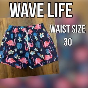 Wave Life very short swim trunks 30